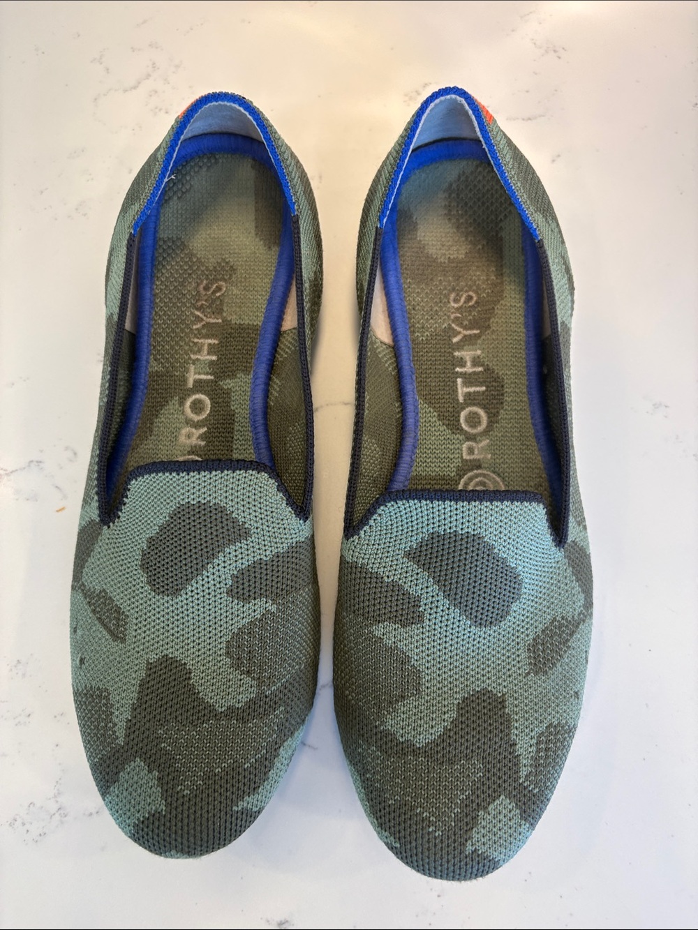Rothy's Green Camo Loafer Women’s 6.5